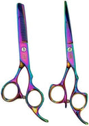 Kit 3 Tesouras Obopekal Profissionais + Estojo P/Barbeiro + Navalhete + s (Furta Cor)