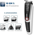 Aparador de Pelos Mondial, Super Groom - 10, Preto/Branco, Bivolt - BG-08