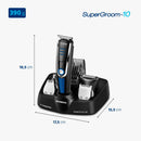 Aparador de Pelos Super Groom 10, Mondial, Preto/Azul, 6W, Bivolt - BG-03