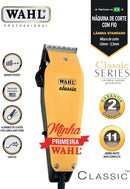 Maquina P/Corte Cabelo Classic 127V Máquina Profissional Para Corte De Cabelo, Motor Potente, Lâminas De Precisão, Uso Doméstico E Profissional, Alta Durabilidade E Desempenho Superior - Wahl