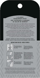 Wilkinson Sword Barbeador de borda dupla para homens com 5 refis de lâminas de barbear de borda dupla
