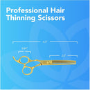 Equinox International Ouro - Acessórios de barbeiro - Tesoura de cabelo - Tesoura de corte de cabelo