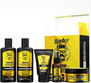 Kit Para Barba Shampoo, Condicionador, Balm, Óleo E Cera (Sem máquina)