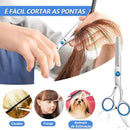 Tesoura Cabelo, Kit Barbeiro, Tesoura Profissional Cabeleireiro, Tesoura de Cabelo, Tesoura Cabelo Profissional, Tesoura Cortar Cabelo, Tesoura Barba, Tesoura para Cortar Cabelo, Kit Profissional para Cabelo