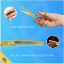 Equinox International Ouro - Acessórios de barbeiro - Tesoura de cabelo - Tesoura de corte de cabelo